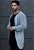 Cardigan Tricot Cinza Mescla - Imagem 1