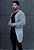 Cardigan Tricot Cinza Mescla - Imagem 3