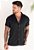 Camisa Linho Preta - Imagem 1