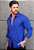 Camisa Social Slim Azul Royal - Imagem 1