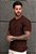Camiseta Tricot Texturizada Marrom Café - Imagem 1