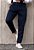 Calça Alfaiataria Ajuste Lateral Azul Marinho - Imagem 1