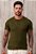Camiseta Tricot Texturizada Verde Militar - Imagem 1