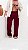 Calça Duna Em Camadas Vermelho Marsala - Imagem 3