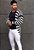 Cardigan Tricot Listrado Azul Marinho - Imagem 3