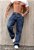 Calça Baggy Jeans Azul Estonado - Imagem 3
