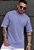 Camiseta Oversized Texturizada Azul - Imagem 1