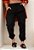 Calça Jogger Linho Preta - Imagem 1
