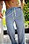 Calça Lavagem Jeans Azul Clara - Imagem 10