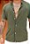 Camisa Viscolinho Gola Padre Verde Musgo - Imagem 2
