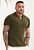 Camiseta Tricot Quadriculada Verde Militar - Imagem 1