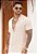 Camisa Viscolinho Gola Padre Nude - Imagem 1