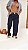 Calça Lavagem Jeans Azul Escura - Imagem 4