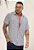 Camisa Linho Listrada Azul Jeans - Imagem 1