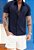 Camisa Tricoline Azul Marinho - Imagem 2