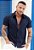 Camisa Tricoline Azul Marinho - Imagem 1