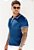 Camiseta Tricot Bicolor Azul - Imagem 1