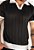 Camiseta Tricot Bicolor Preta - Imagem 2
