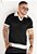 Camiseta Tricot Bicolor Preta - Imagem 1