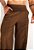Calça Pantalona Linho Marrom Chocolate - Imagem 6