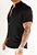 Camisa Viscolinho Gola Padre Preta - Imagem 2