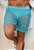 Shorts Arrastão Azul Turquesa - Imagem 1