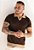Camiseta Tricot Bicolor Marrom Café - Imagem 1