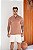Camiseta Texturizada Gola De Zíper Caramelo - Imagem 3