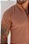 Camiseta Texturizada Gola De Zíper Caramelo - Imagem 3