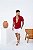 Camisa Viscolinho Gola Padre Vermelho Marsala - Imagem 2