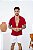Camisa Viscolinho Gola Padre Vermelho Marsala - Imagem 3