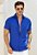 Camisa Linho Azul Royal - Imagem 1