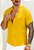 Camisa Viscolinho Gola Padre Mostarda - Imagem 2