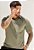 Camiseta Polo Texturizada Verde Musgo - Imagem 1