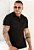 Camiseta Polo Tricot Preta - Imagem 1
