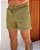 Shorts Barra Italiana Linho Verde Musgo - Imagem 3