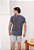 Camiseta Básica Algodão Cinza Grafite - Imagem 7