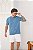 Camiseta Texturizada Azul Jeans - Imagem 4