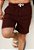 Shorts Texturizado Marrom Café - Imagem 1