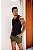 Shorts Linho Jacquard Verde Militar - Imagem 5