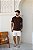 Camiseta Básica Algodão Marrom Café - Imagem 2