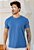 Camiseta Básica Algodão Azul Celeste - Imagem 1