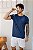 Camiseta Básica Algodão Azul Jeans - Imagem 3
