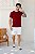 Camiseta Básica Algodão Vermelho Marsala - Imagem 2