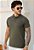 Camiseta Polo Algodão Verde Musgo - Imagem 1