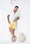 Shorts Alfaiataria Linho Amarelo - Imagem 2