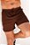 Shorts Canelado Marrom Café - Imagem 1
