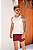 Shorts Canelado Vermelho Marsala - Imagem 3