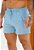 Shorts Linho Cargo Azul Bebê - Imagem 1