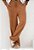 Calça Pantalona Linho Caramelo - Imagem 1